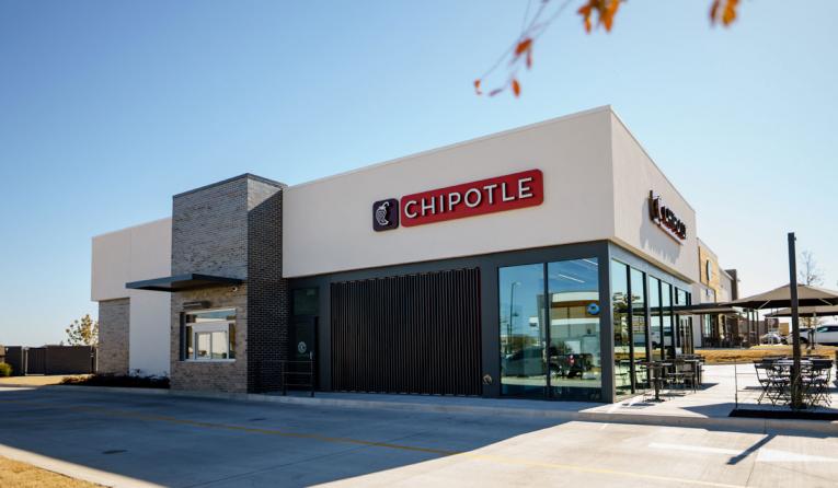 Chipotle building and drive through during daylight