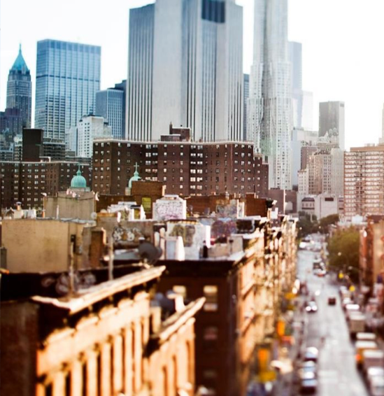 City Street and buildings in Daylight