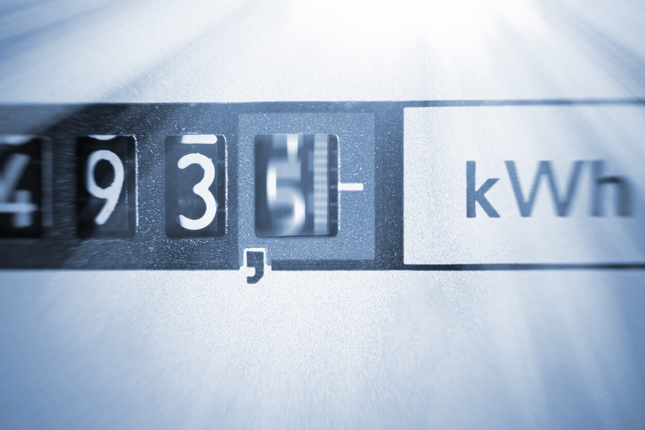 Meter reading kWh